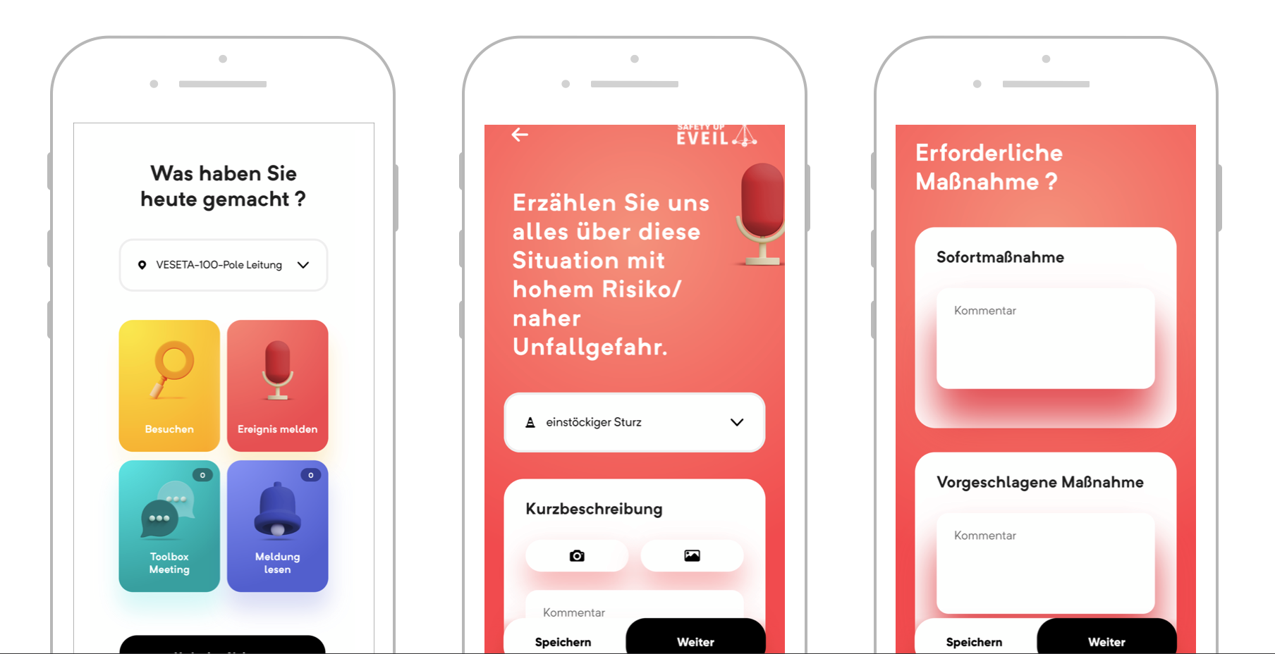 App Ansicht Safety Up